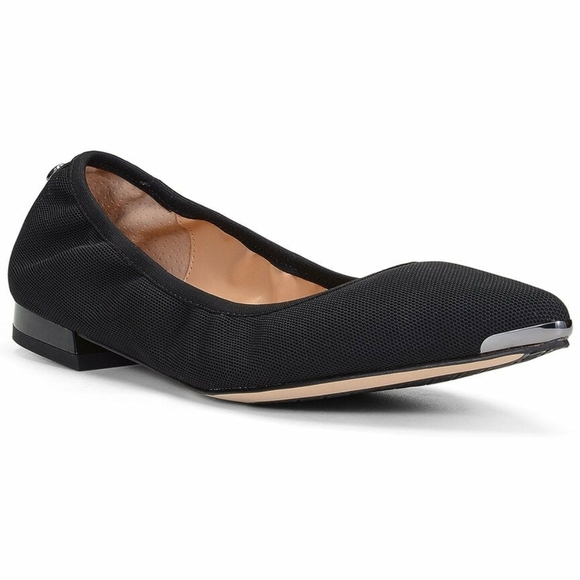 Donald J. Pliner Black Stretch Mesh Flats - Sz 7.5 US / 37.5 EU - Picture 2 of 9